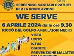 We serve: una giornata di screening sanitari gratuiti